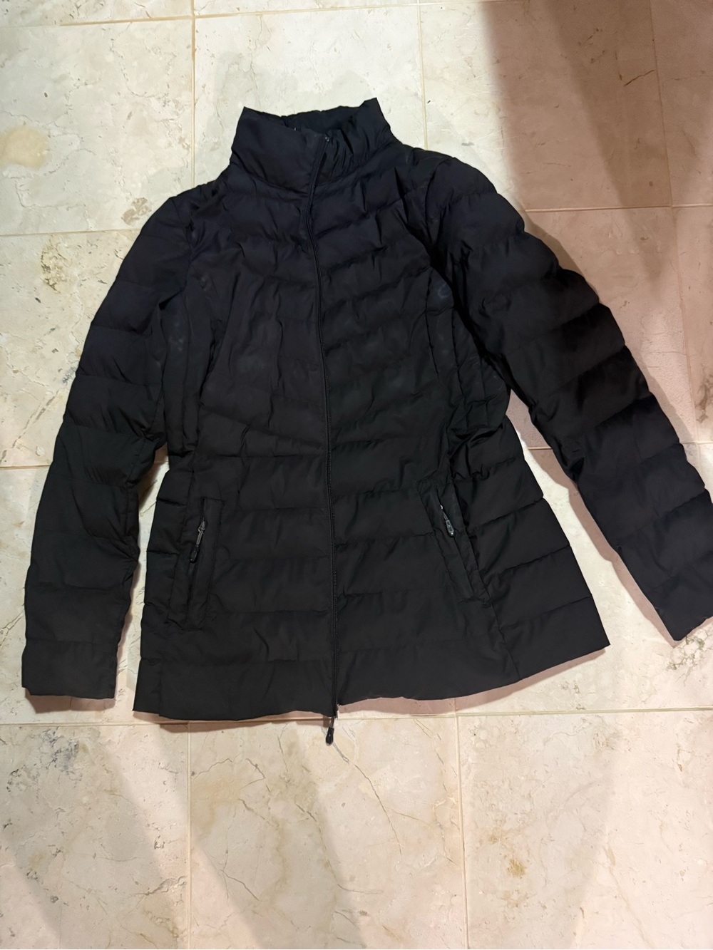 Black Women's Packable Puffer Jacket
